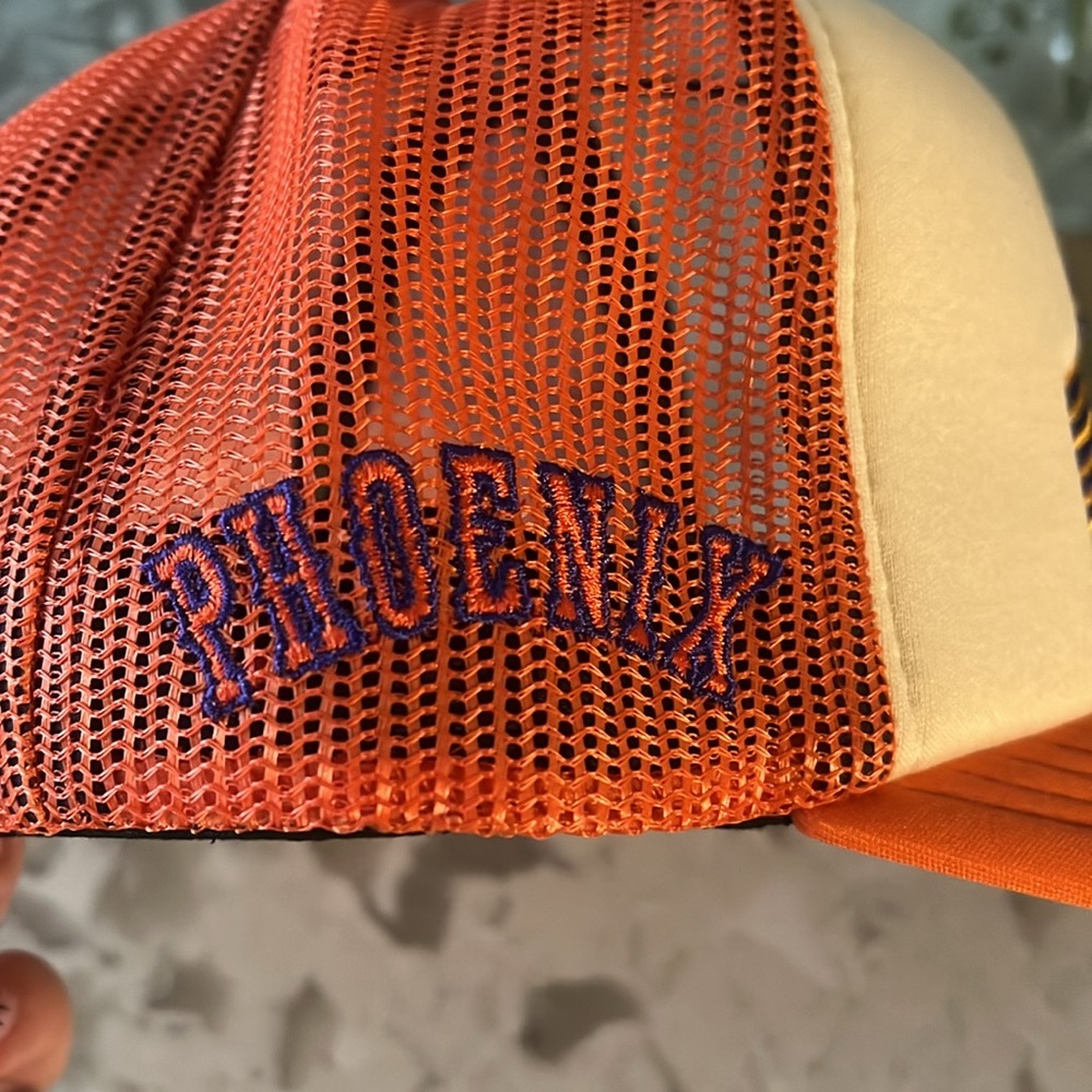 PHOENIX SUNS | Vintage Style Mitchell & Ness Mesh Trucker Hat - Picture 3 of 4